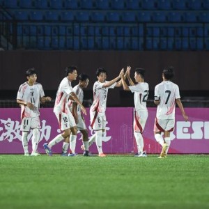 中国U16男足战平日本队